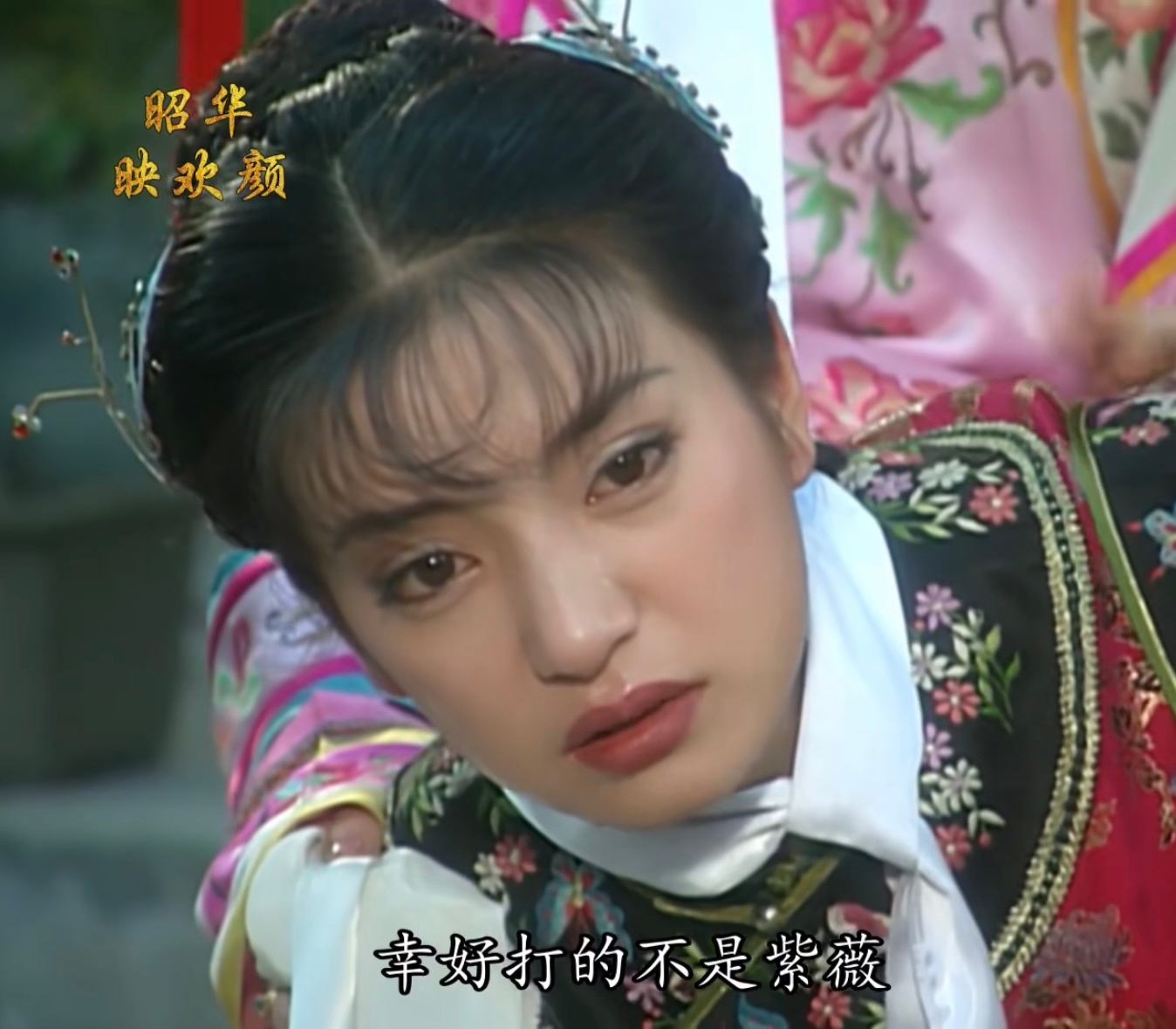 小燕子被打，想的是“幸好打的不是紫薇”紫薇说：“只要是威胁到小燕子的事，我通通不