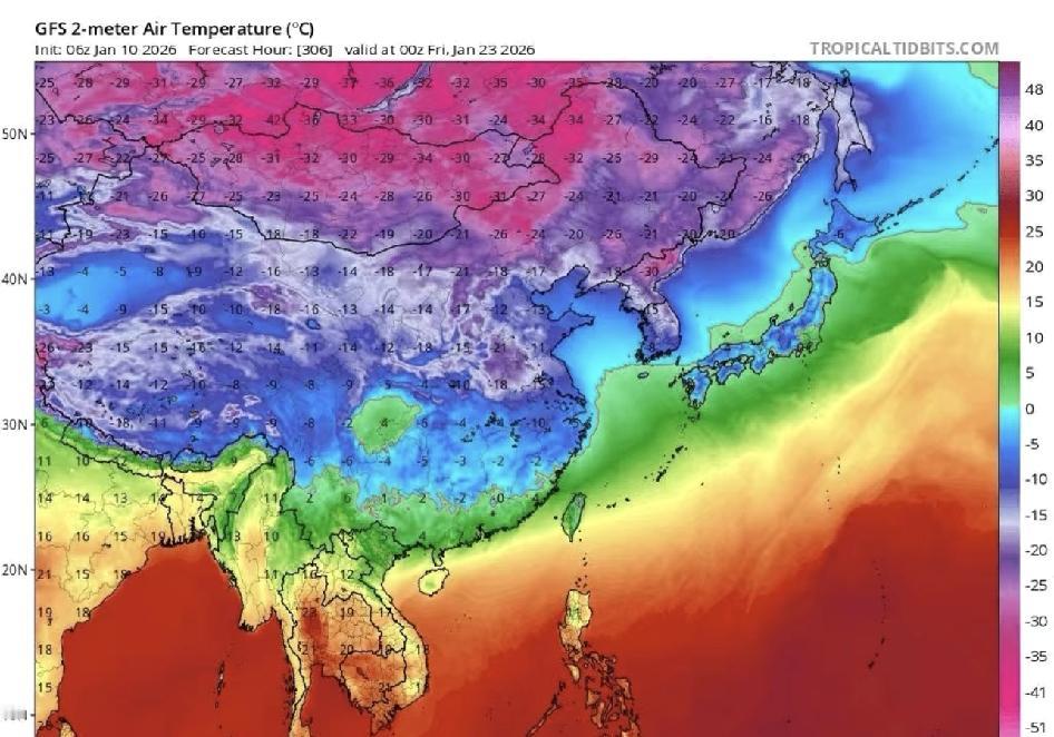 广西近年最强低温过程要来了！

广西1月下旬，也就是10天后开始，会受到近年来强