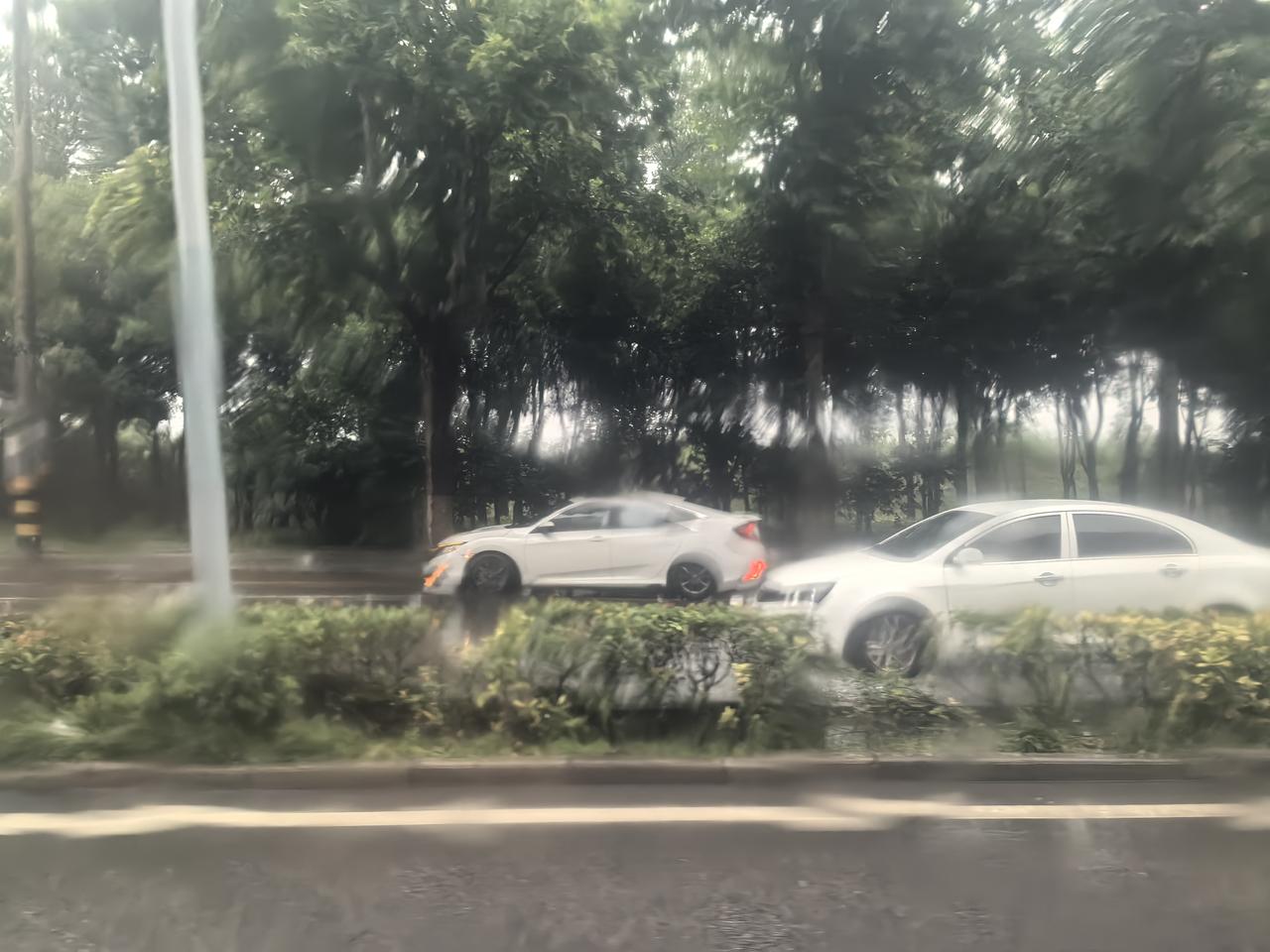 好大的雨啊

[玫瑰][心][玫瑰]

今天西安又下雨了，而且下得好大，这雨跟断