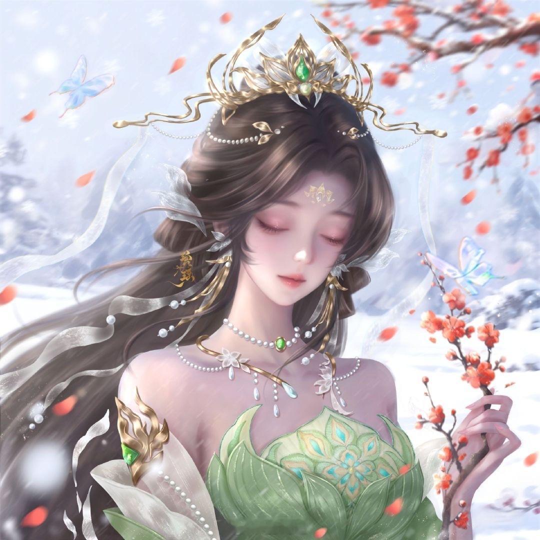 此生只为你一眼，愿错过繁花三千，斑驳锦绣天地间，独爱你素颜碧瑶