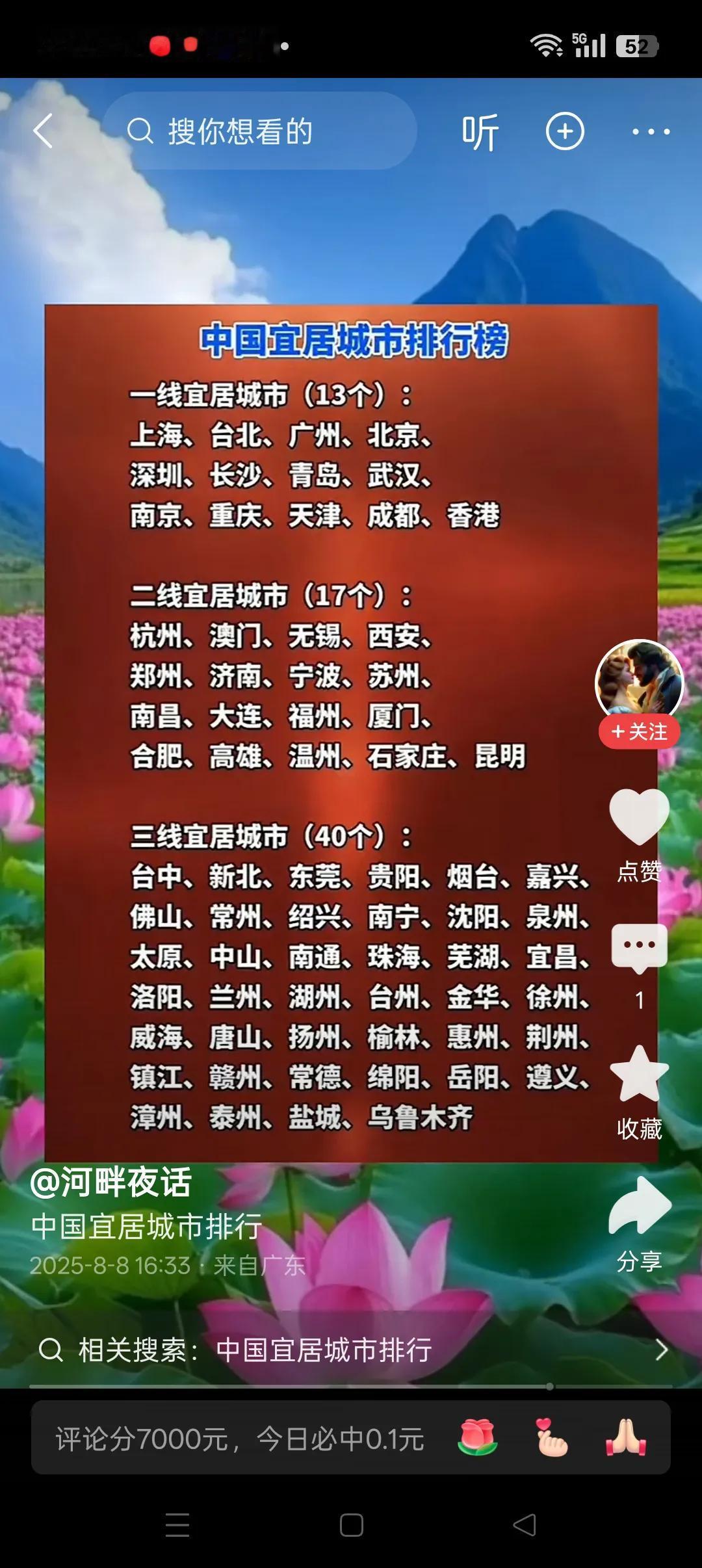 迄今最好的一份中国宜居城市榜
         这是笔者看到的最好的一份中国宜居