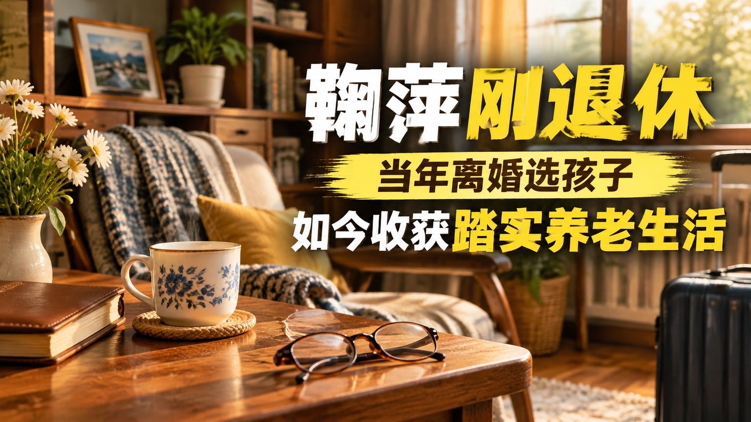 鞠萍刚退休，当年离婚选孩子，如今收获踏实养老生活