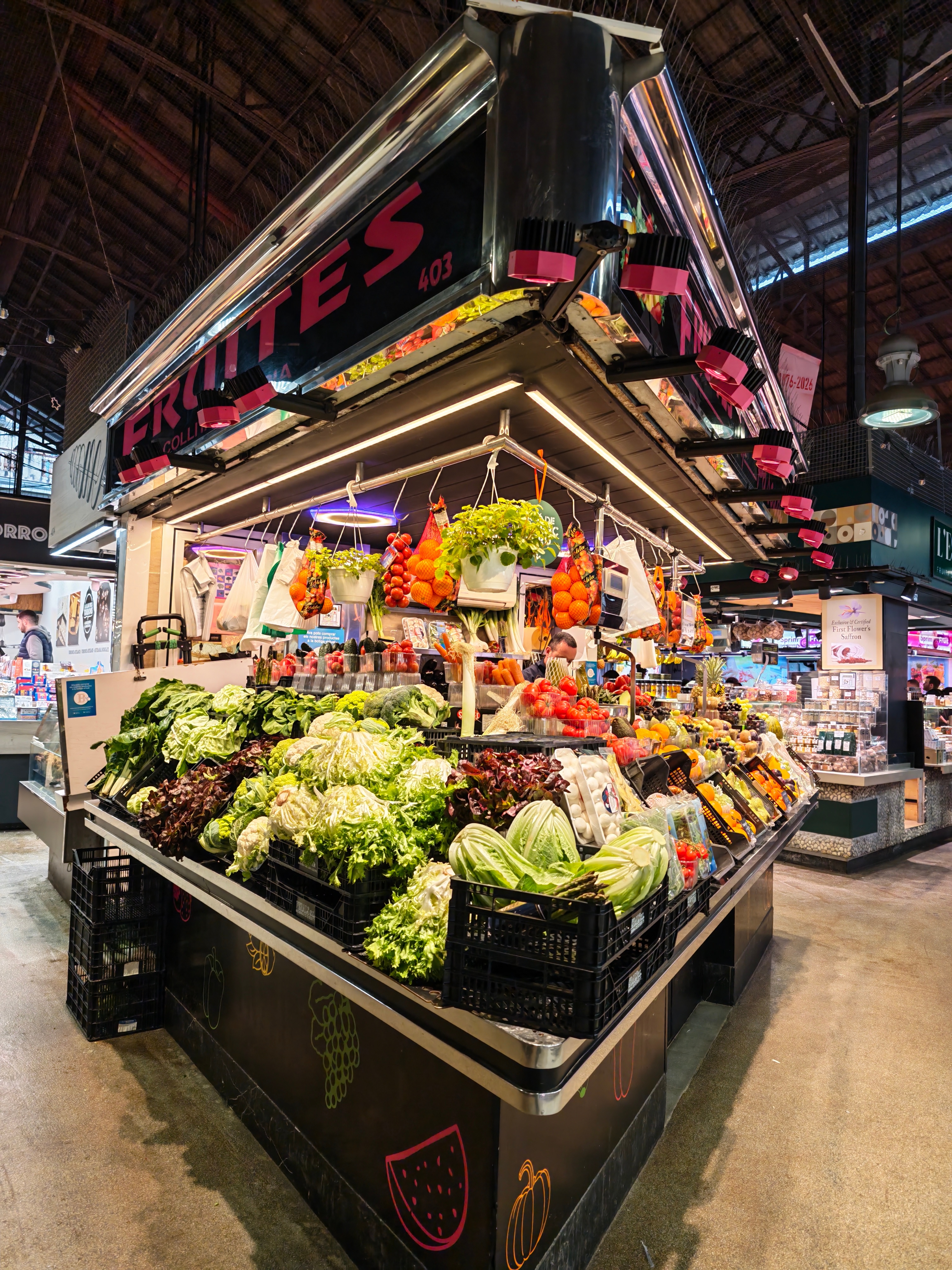 巴塞罗那“菜市场”拍摄，每个物品都规整的好有条理，搭配多彩的颜色，好好拍，照片荣