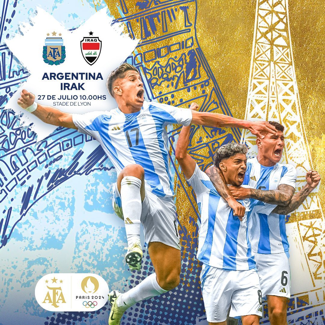 【🇦🇷赛事预告】🏆 奥运会小组赛B组第二轮⚽ 阿根廷🇦🇷🆚🇮🇶伊