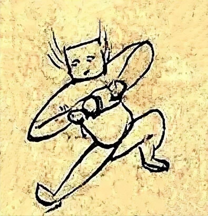敦煌莫高窟出土武功秘笈！！！

上面这样的离谱手绘中画，可不是路边的随意涂鸦，而