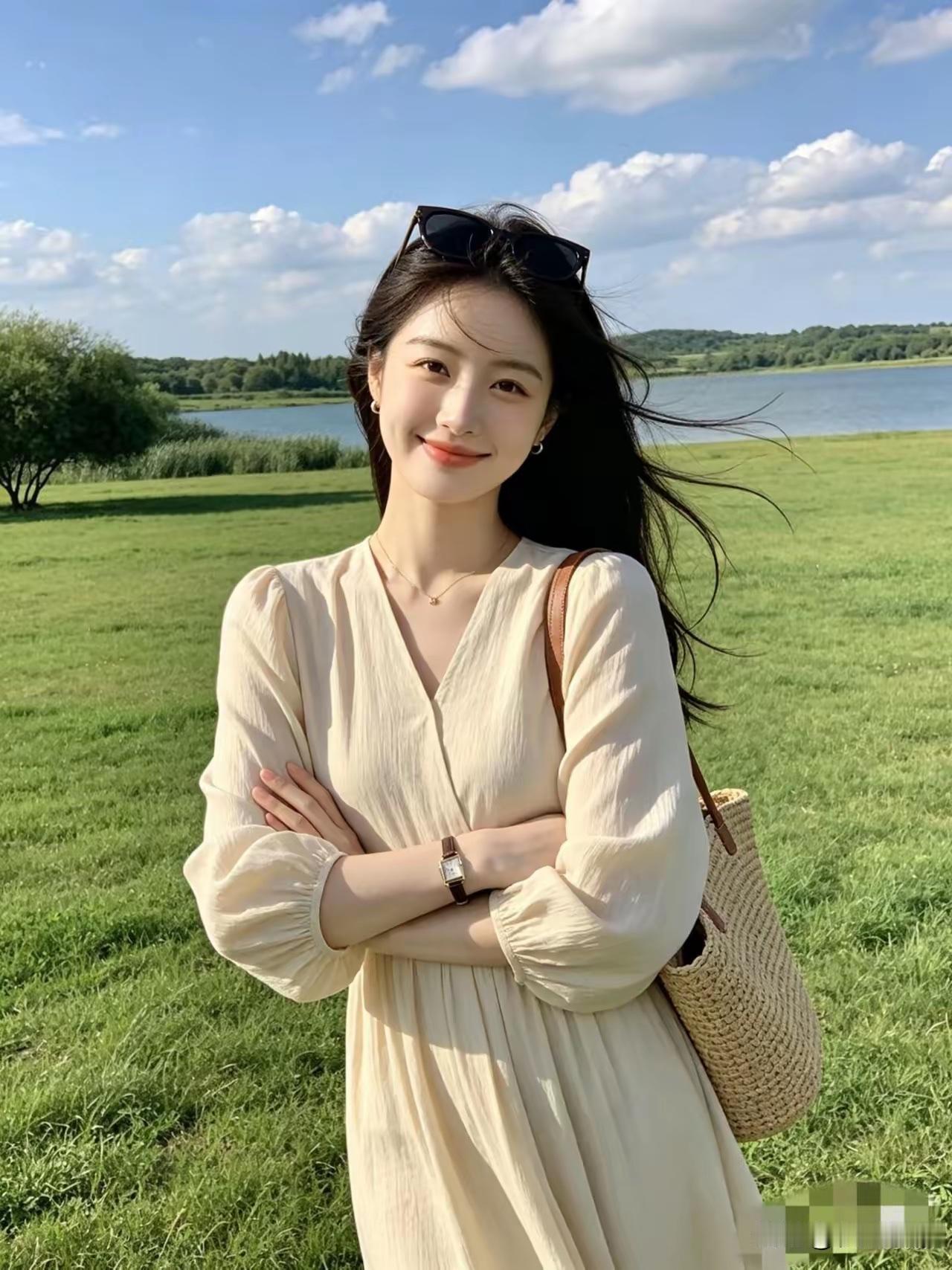 日照青山春不老，
人观绿水夏来到。
横批：《春去夏来》