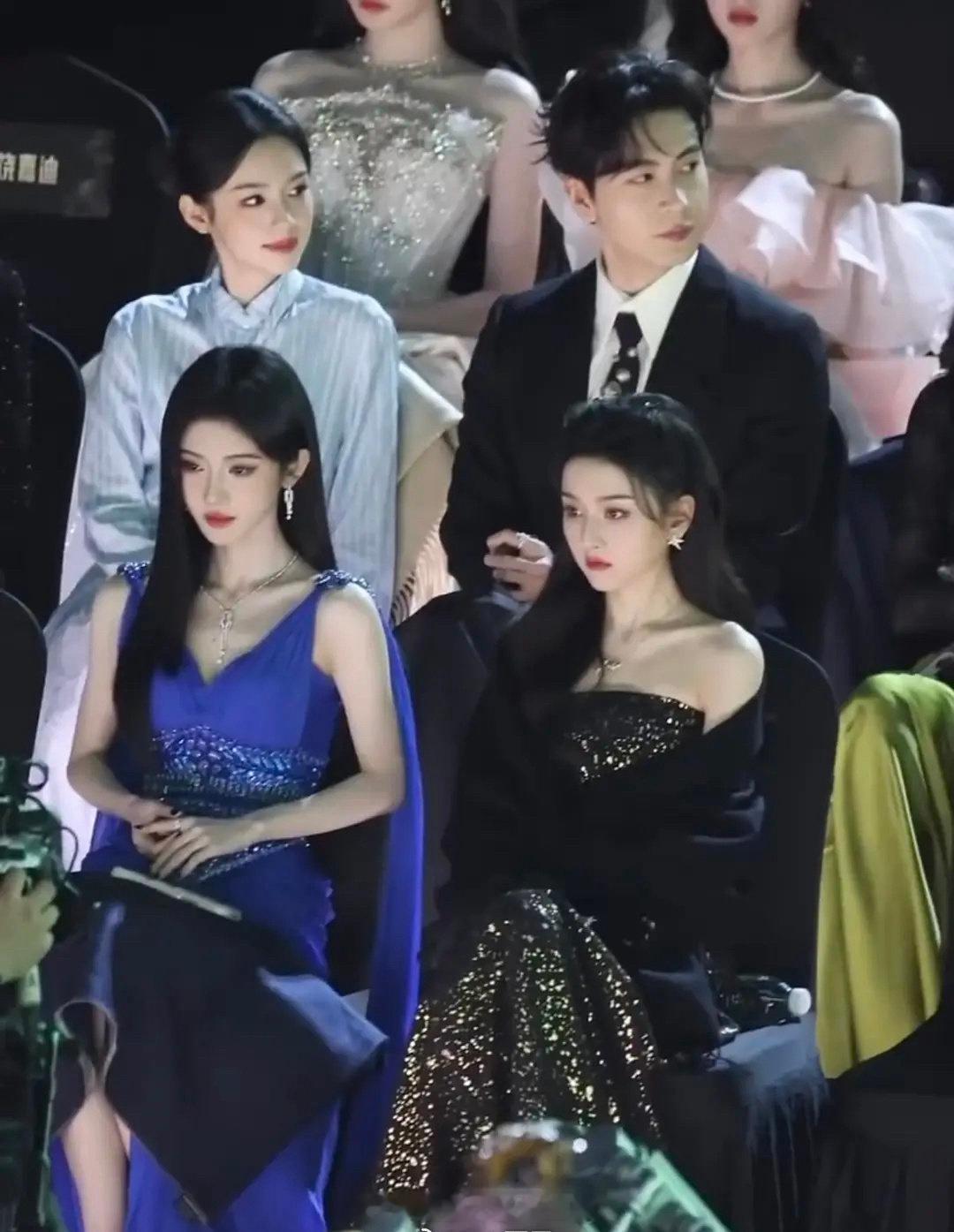 鞠婧祎、宋祖儿、周也星光大赏同框了