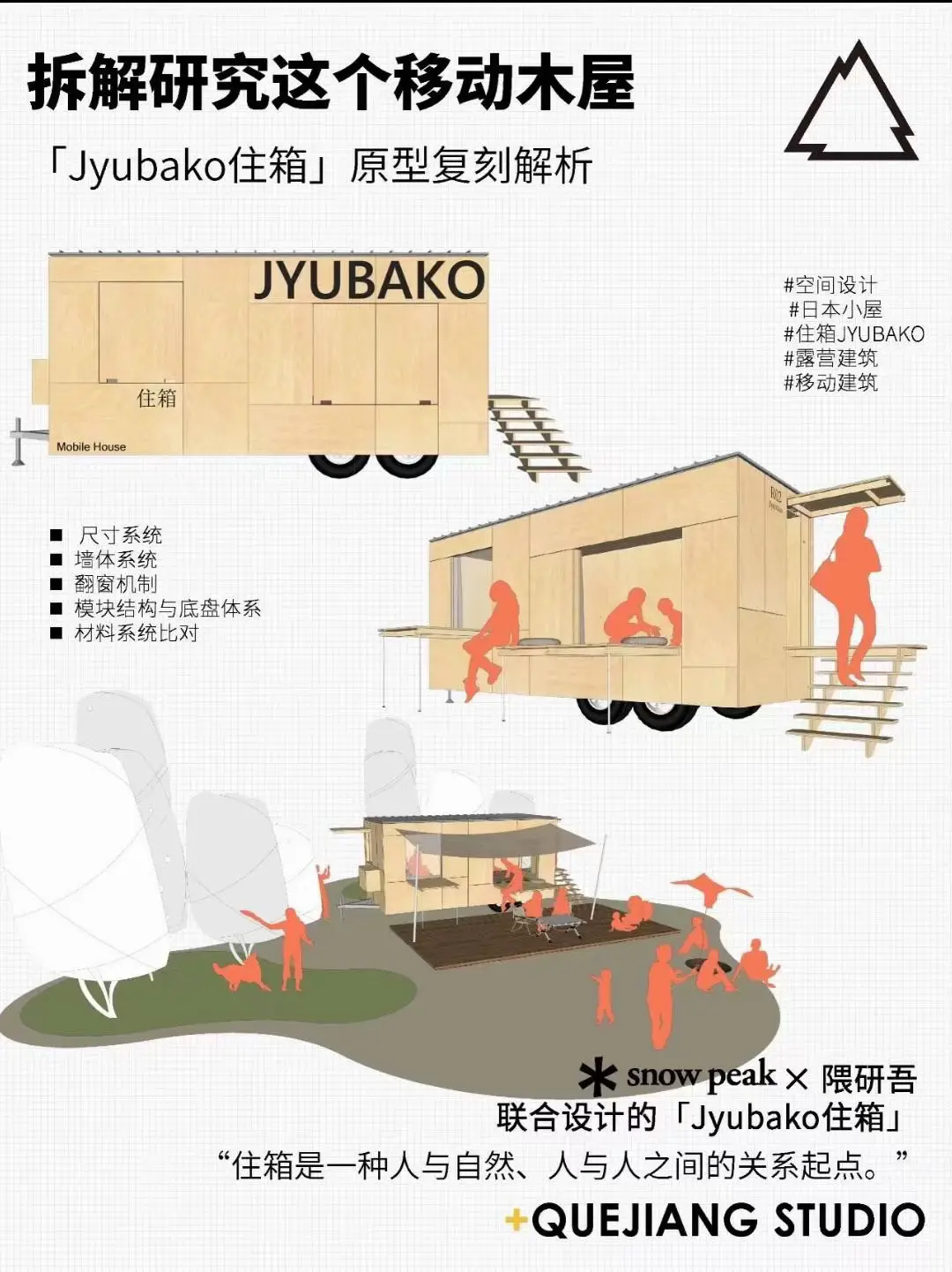 自然极简移动房屋。就连大师隈研吾也参与。轻量化的驻地车房。未来会有更多...
