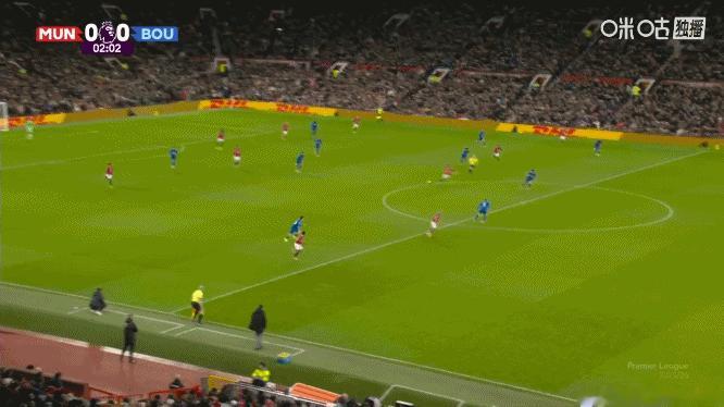 曼联的这次反击，最后处理得不是太好啊曼联vs伯恩茅斯 英超联赛