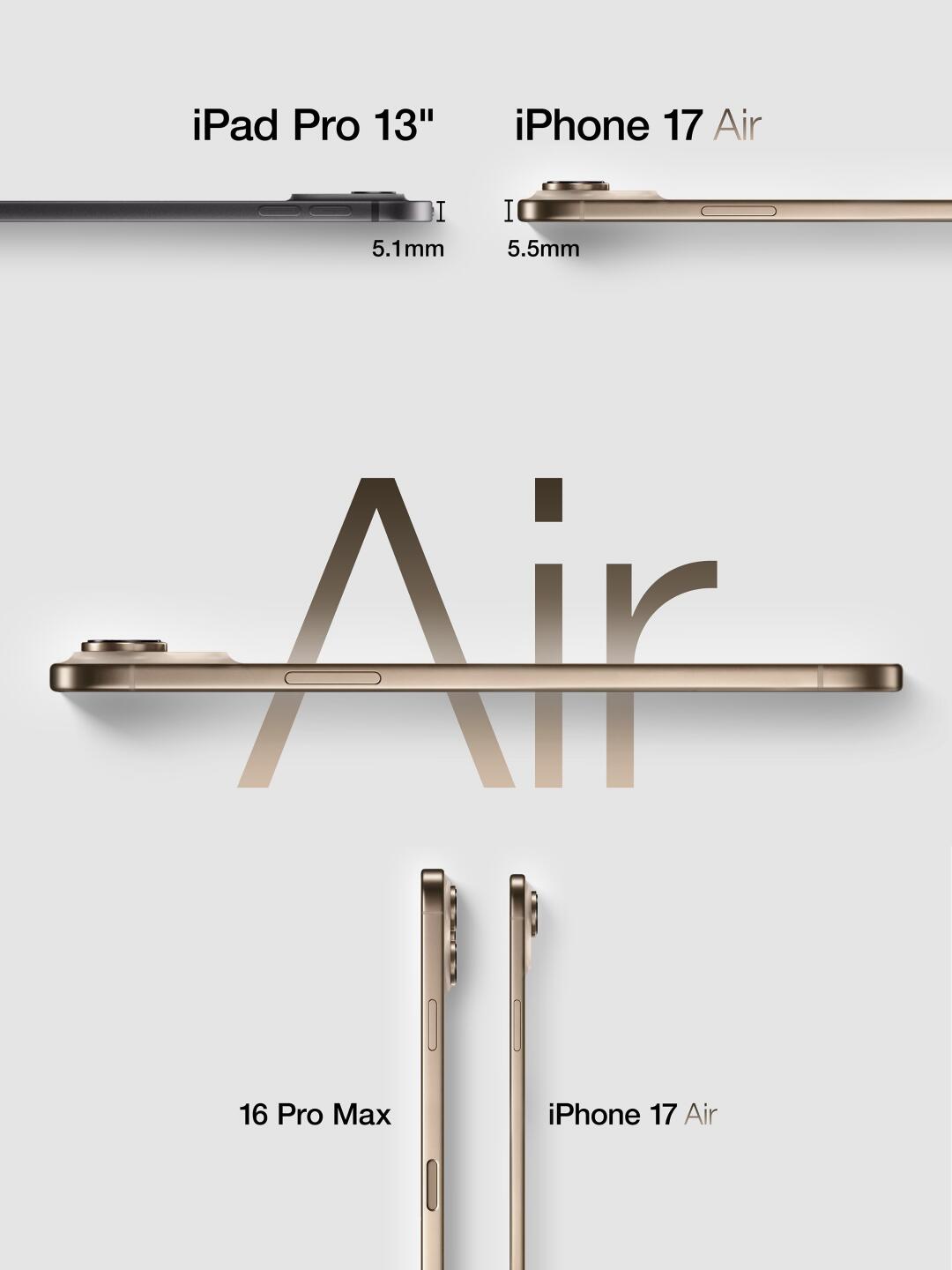 iPhone17 外观巨变！air来了！信息汇总
