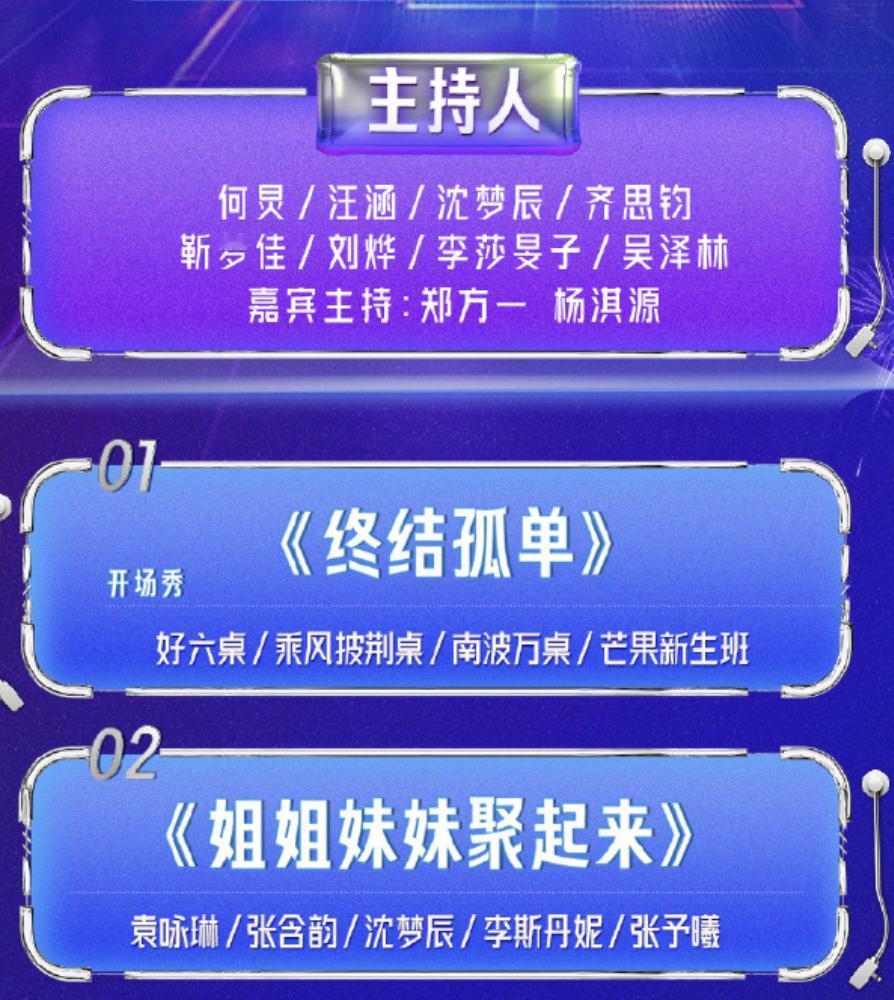 湖南卫视跨年夜节目单揭晓。

主持人还是何炅、汪涵等人。

邀请到的嘉宾呢，也是