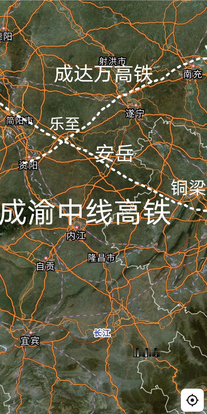 成都站至重庆北站时速350公里(预留400)的成渝中线高铁2027年内将全线开跑