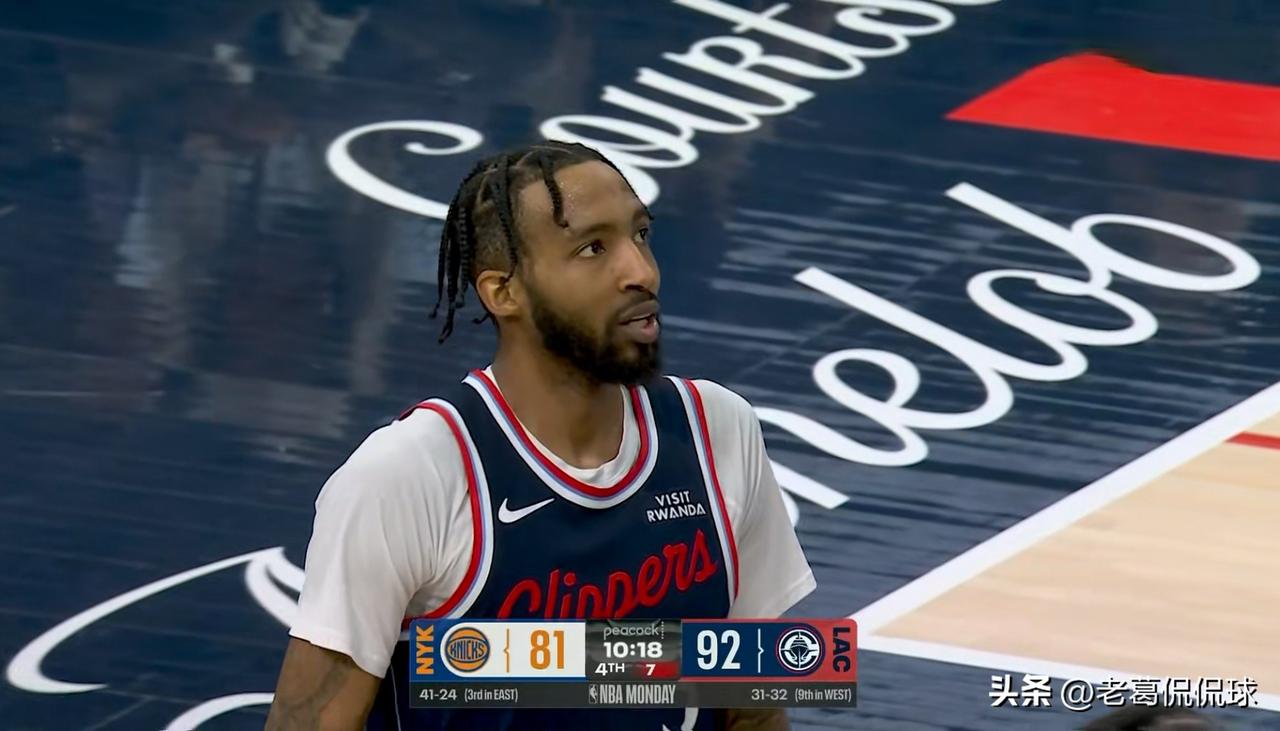 快船大将小琼斯在三分线外真是太争气了！在今天快船主场以126：118击败尼克斯的