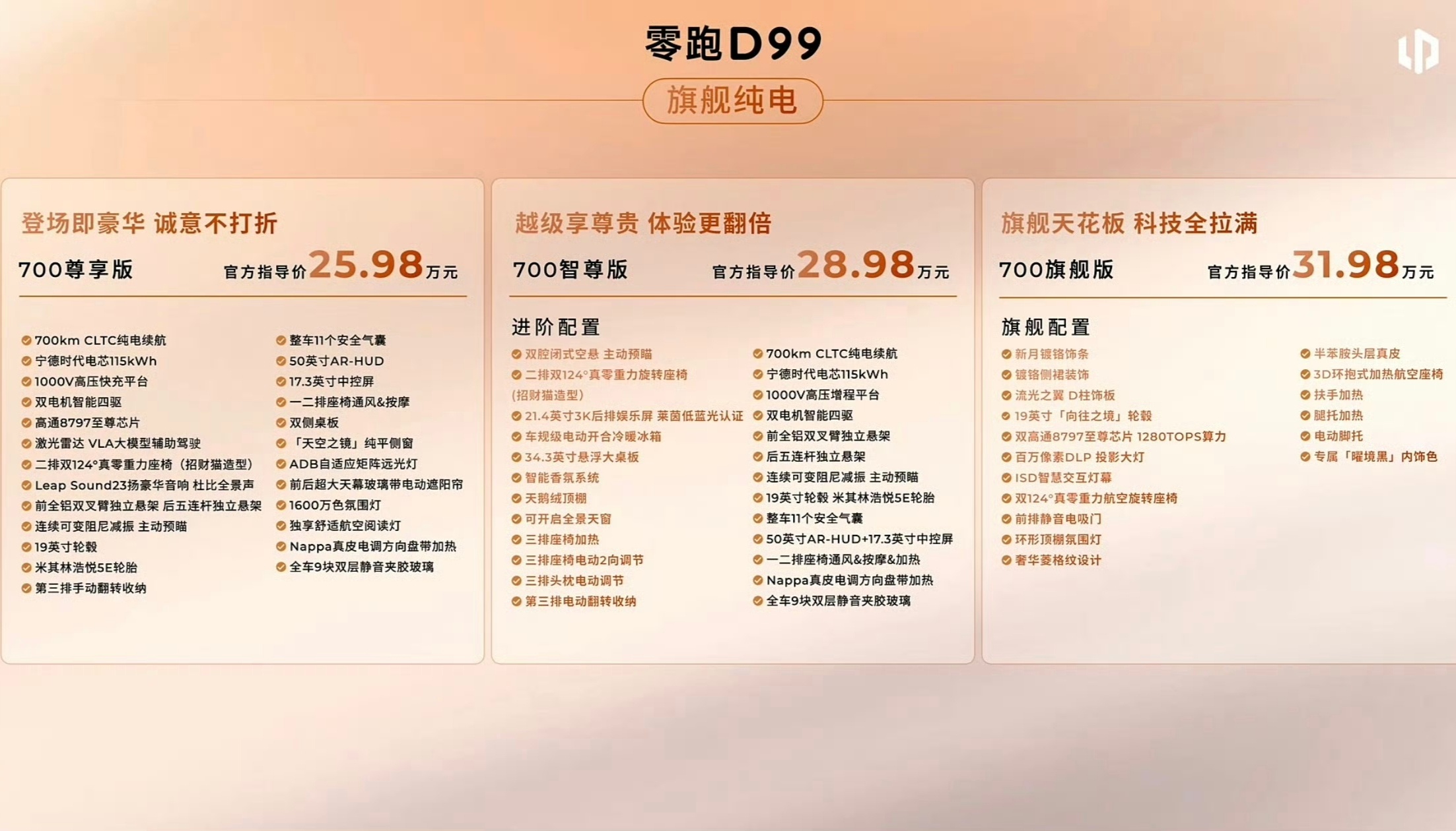 零跑D99上市了，24.98万起，这个价格，会不会改变国内现有的MPV市场格局增