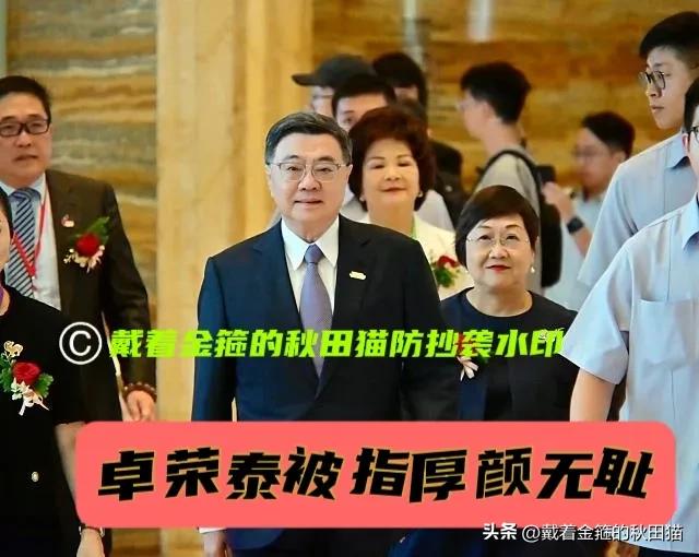 卓荣泰被指厚颜无耻！
台中出席活动被蓝营选将举牌抗议、被卢秀燕反呛应道歉下台，脸