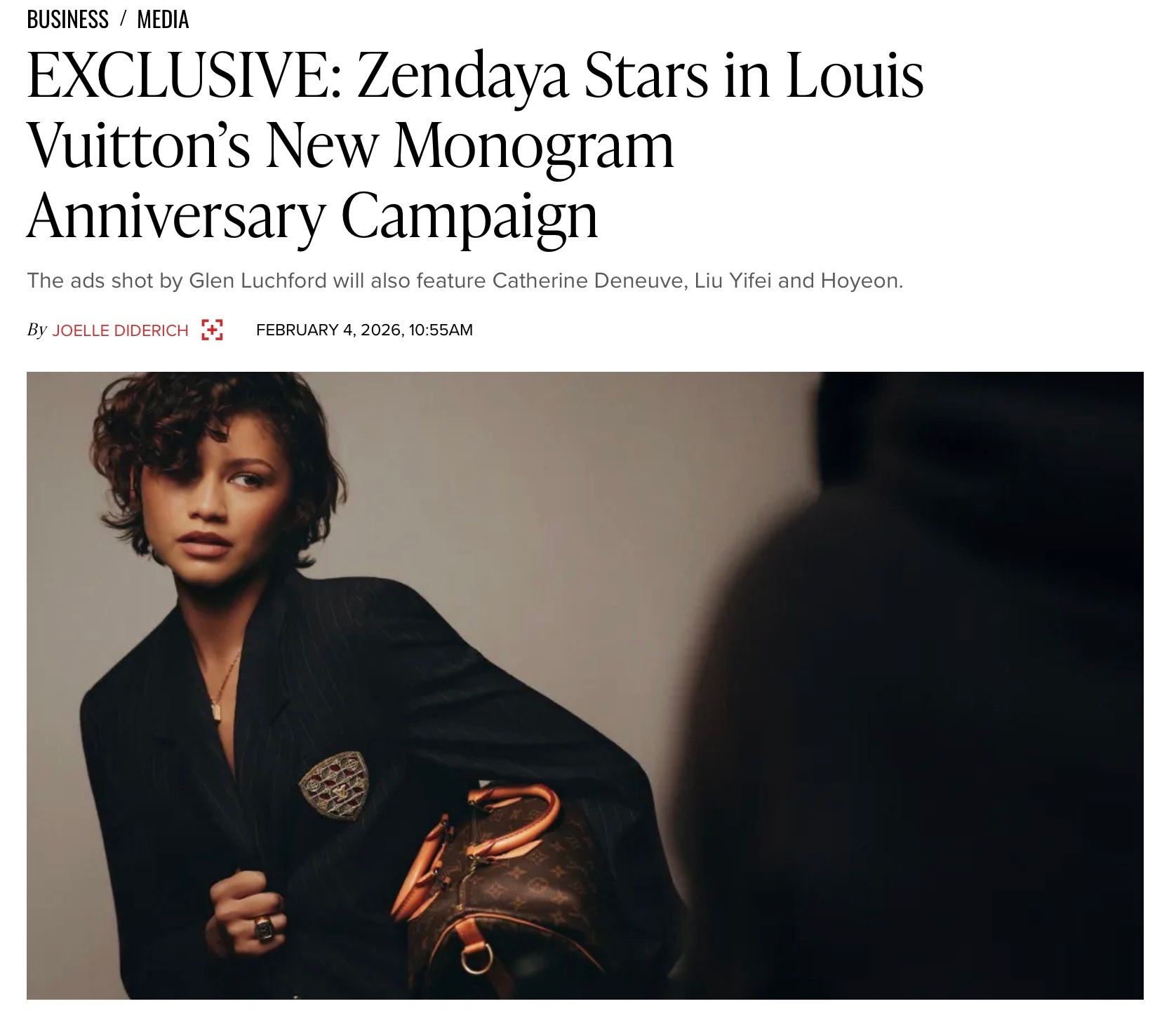 AD Campaign ：Louis Vuitton Monogram 130t