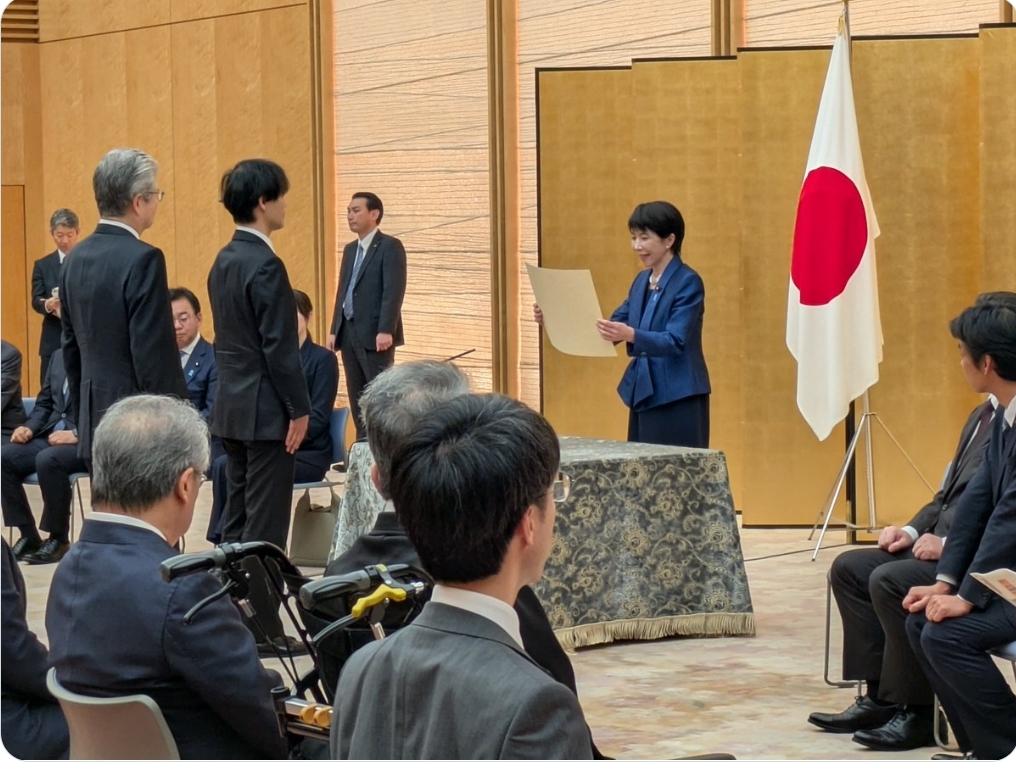 高市早苗：今天在官邸举行了「第8届日本医疗研究开发大奖」的表彰仪式。该奖项旨在表
