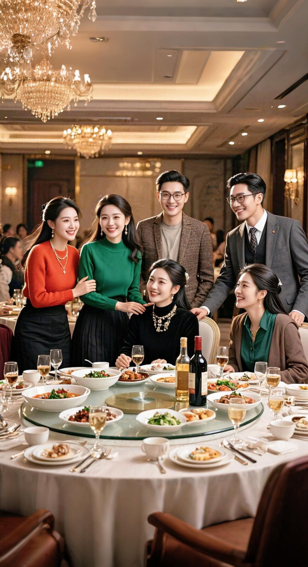 AI扩图 AI学院聚会写真 抖音ai创作