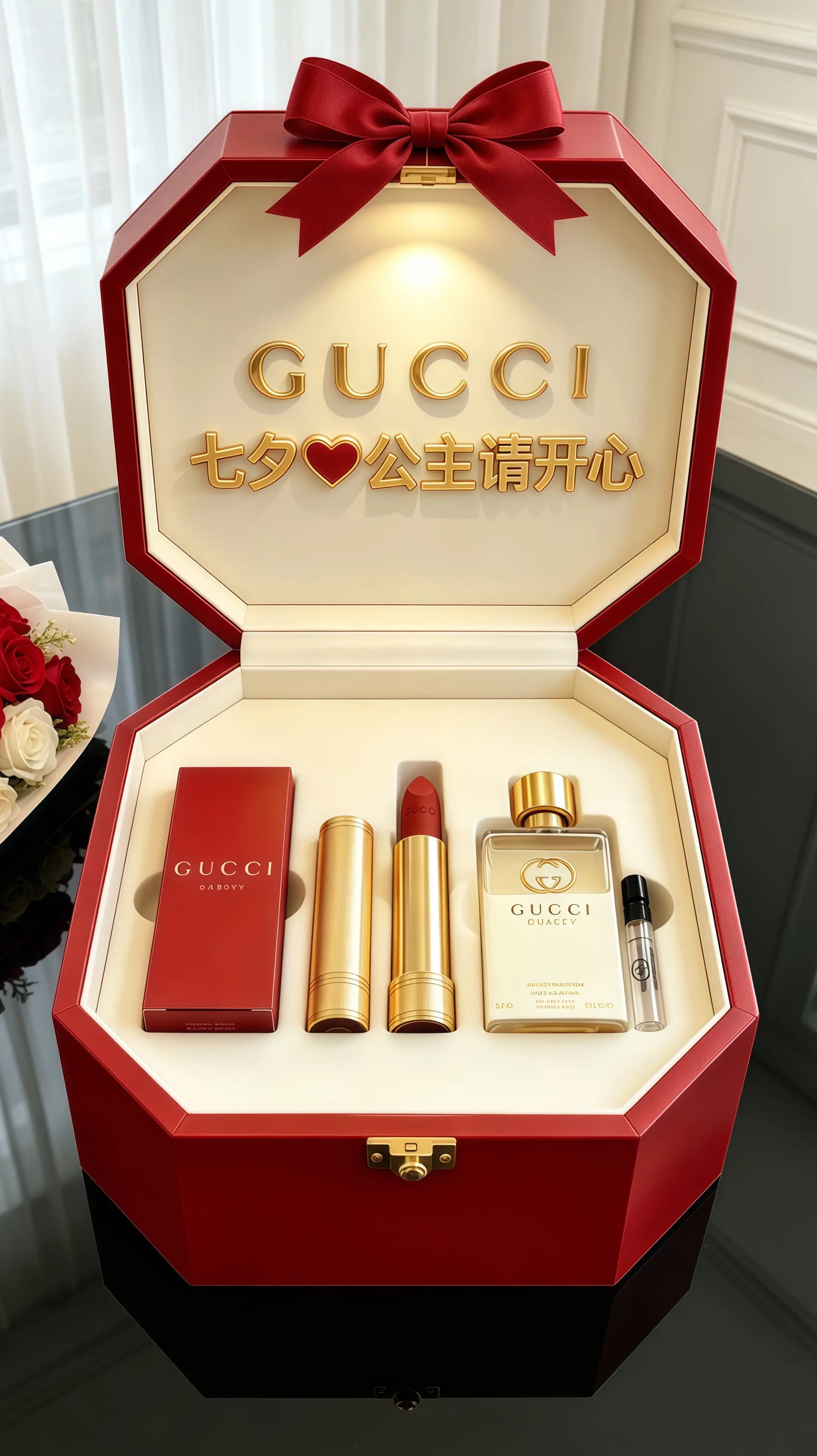 gucci礼盒 女生不能拒绝的礼物 七夕节礼物  女生喜欢收到的礼物 七夕礼物