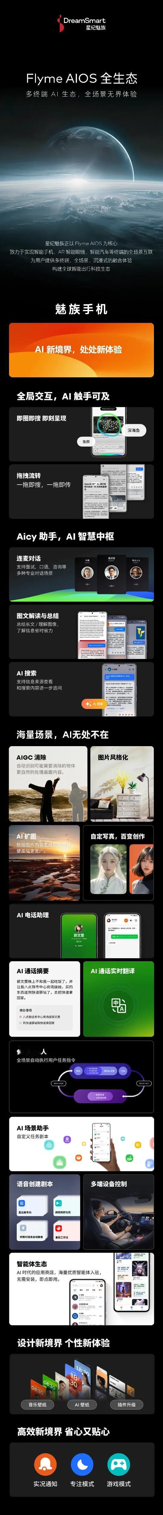 一张图看懂星纪魅族 Flyme AIOS 生态布局！！！！[大笑]魅族牛逼！！！