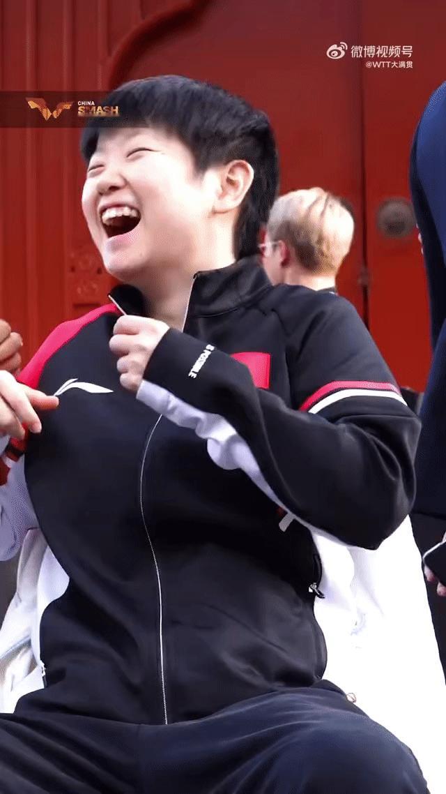太明媚啦孙颖莎 ​​​
