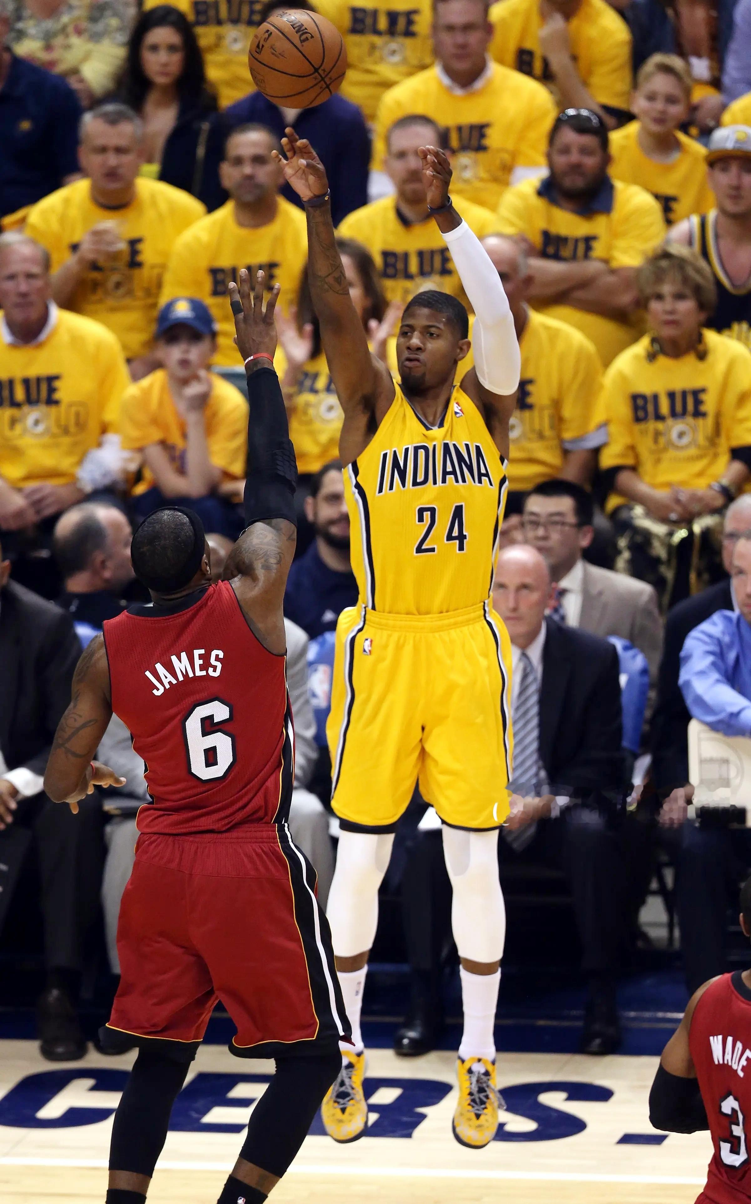 Paul George 2014nba詹姆斯保罗乔治
