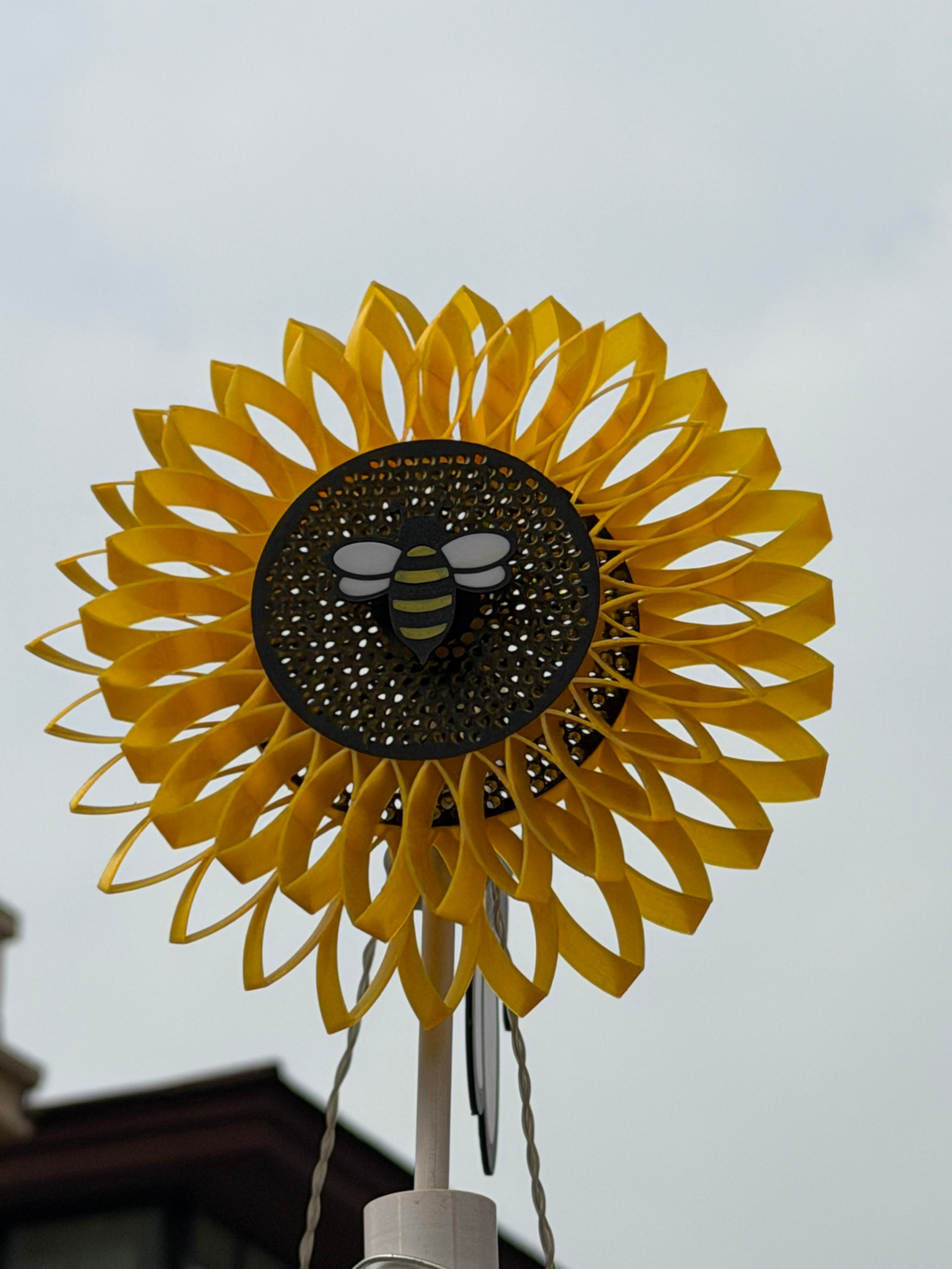 打印了个热气球，微风时转得比向日葵风车快，看风力好看又实用 