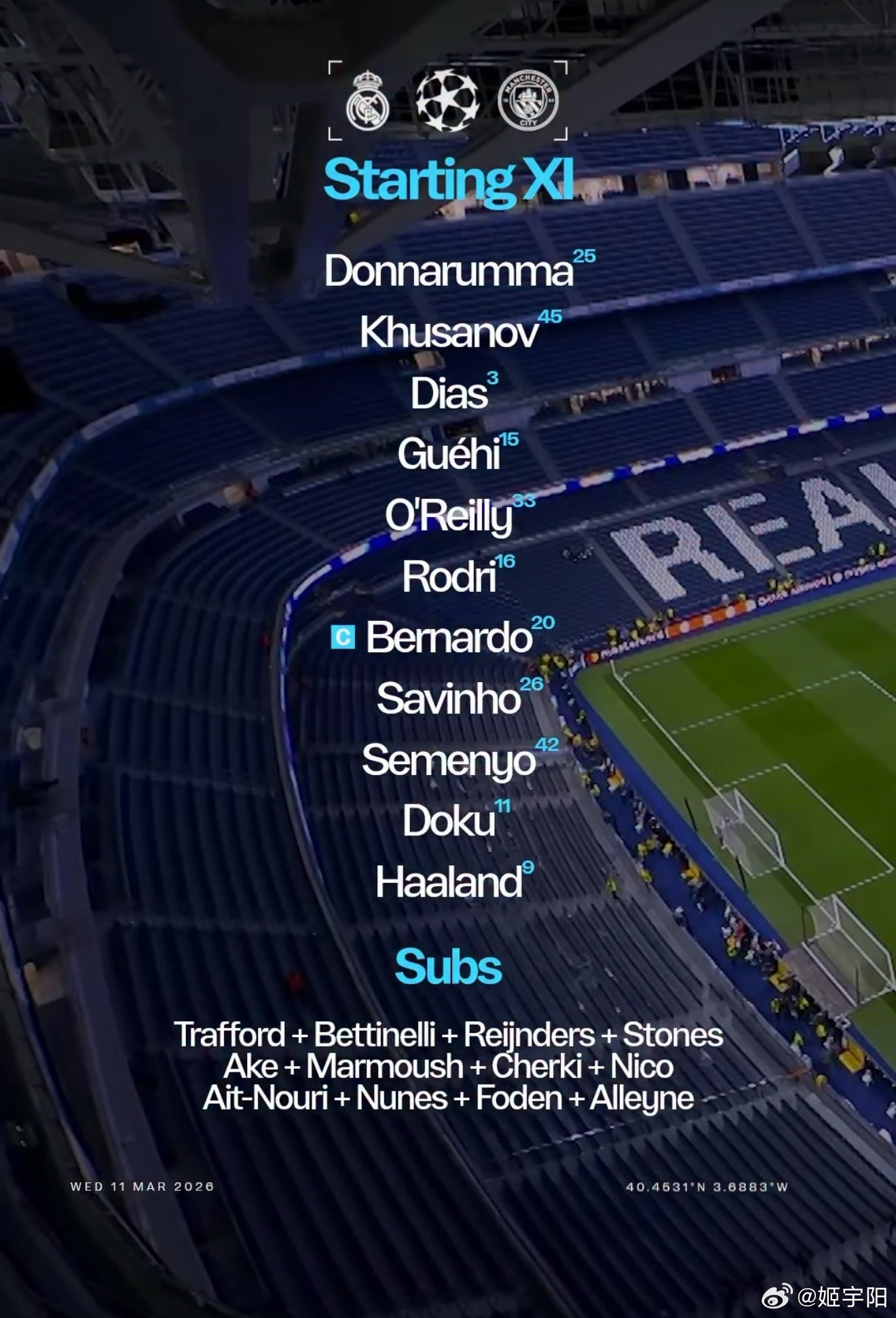 皇马vs曼城最近伤病情况颇为严重的皇马，开场 27 分钟却已经 2 比 0 领先