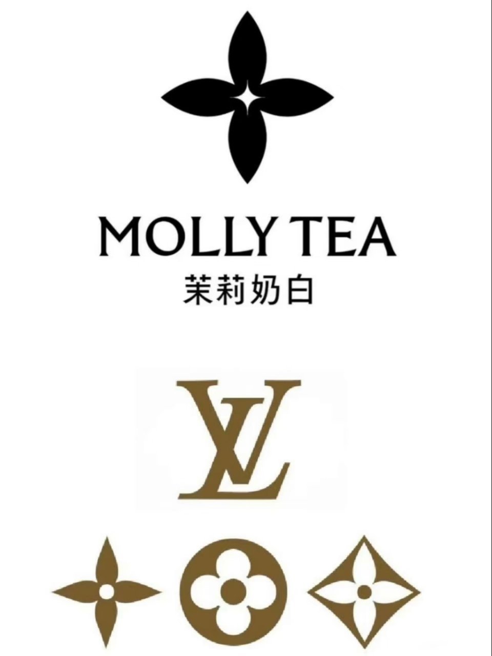茉莉奶白申请多个花卉商标被拒茉莉奶白从2023年起，陆续申请多枚四叶花卉图形商标