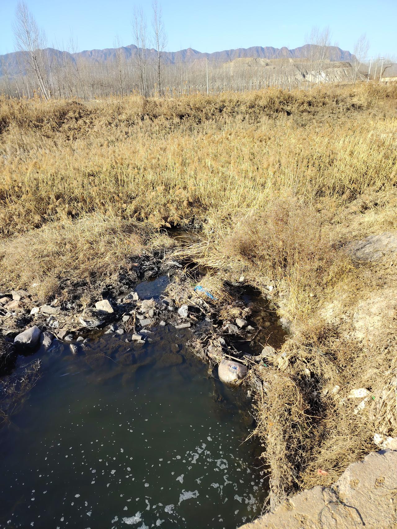 晒图笔记大赛 荒凉的小溪，被垃圾污染的景象，令人心痛。