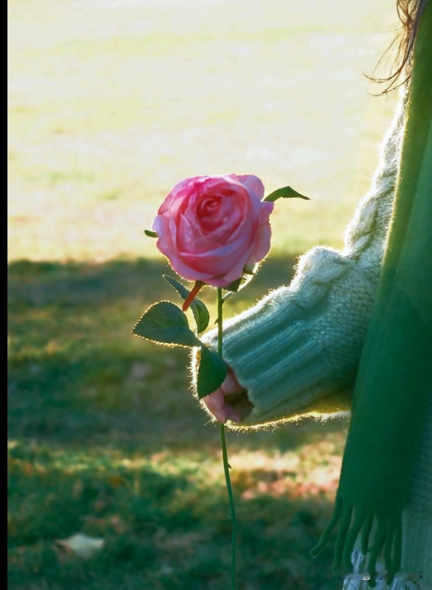 《春和景明》
走进春天
在轻柔的春风里，
来邂逅花的鲜艳。
摘一朵小花
簪在发间