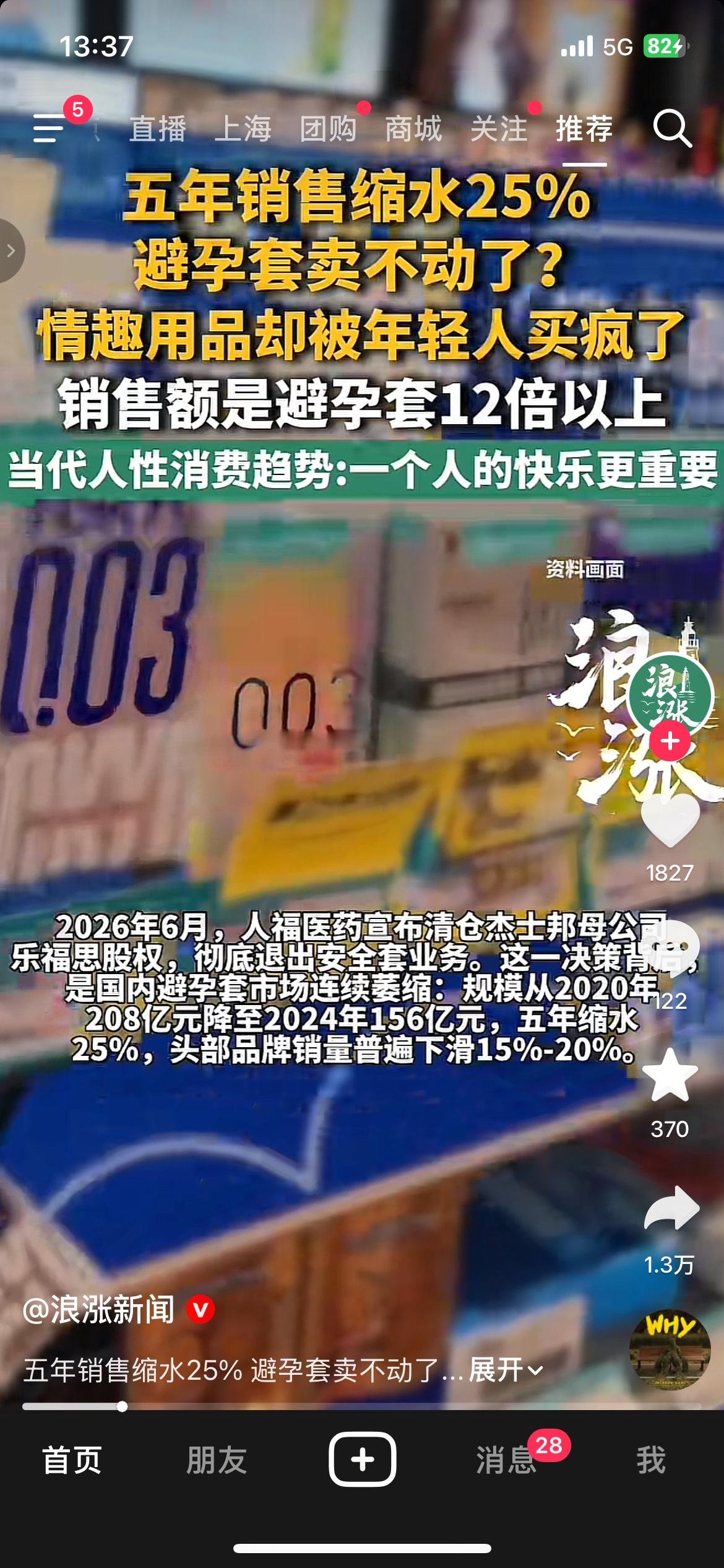 五年销量狂跌25%！安全套卖不动，情趣用品市场直接翻12倍
人福医药直接清仓杰士