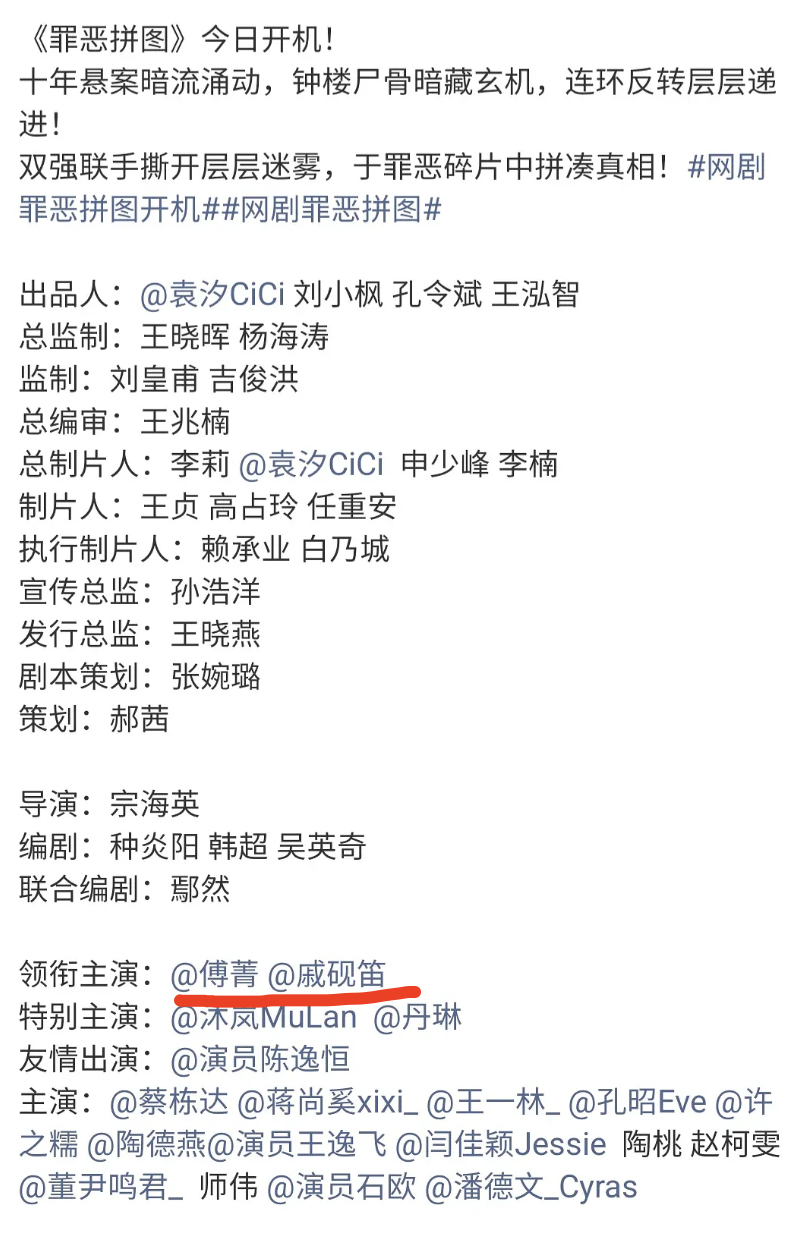 双女主剧来了，现在还有市场吗？傅菁、戚砚笛《罪恶拼图》 