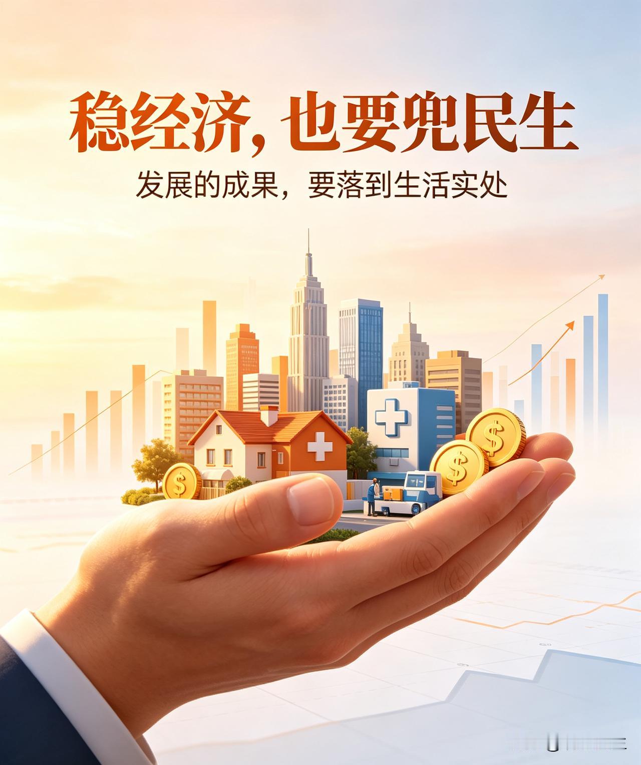 经济与民生并非二选一，二者相辅相成。经济是根基，唯有经济平稳上行，才能够创造岗位