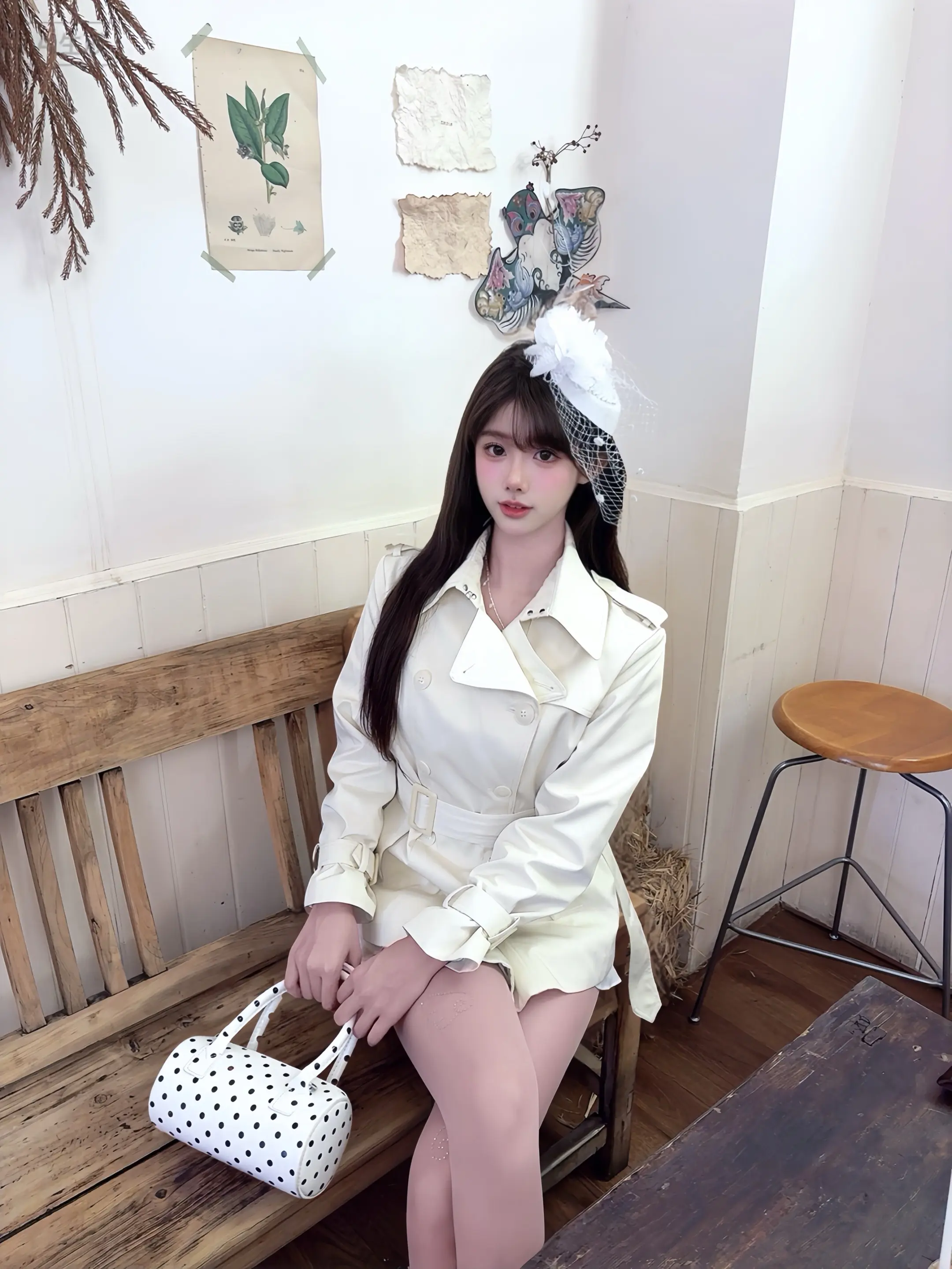 🤍🐰。今日inspo 是韩剧白月光女主～ 一身纯白好喜欢！