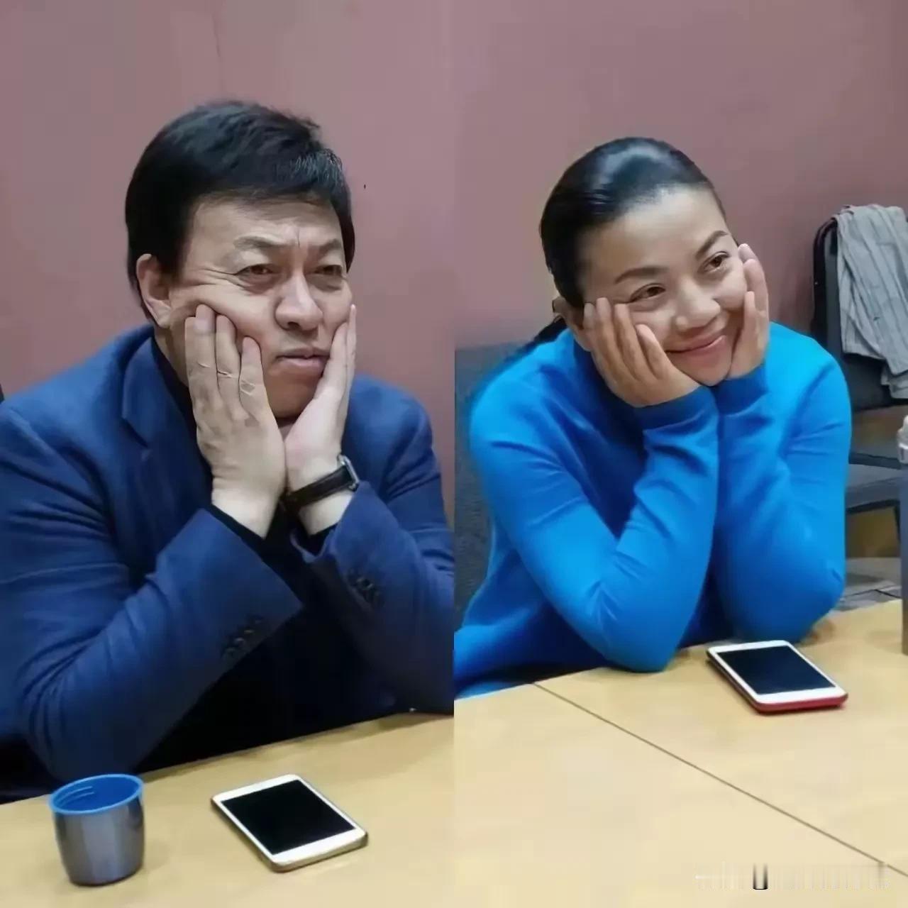 这照片看了一遍又一遍，遍遍有收获！吕继宏和张也这神态自若的样子，太可爱了，太萌了