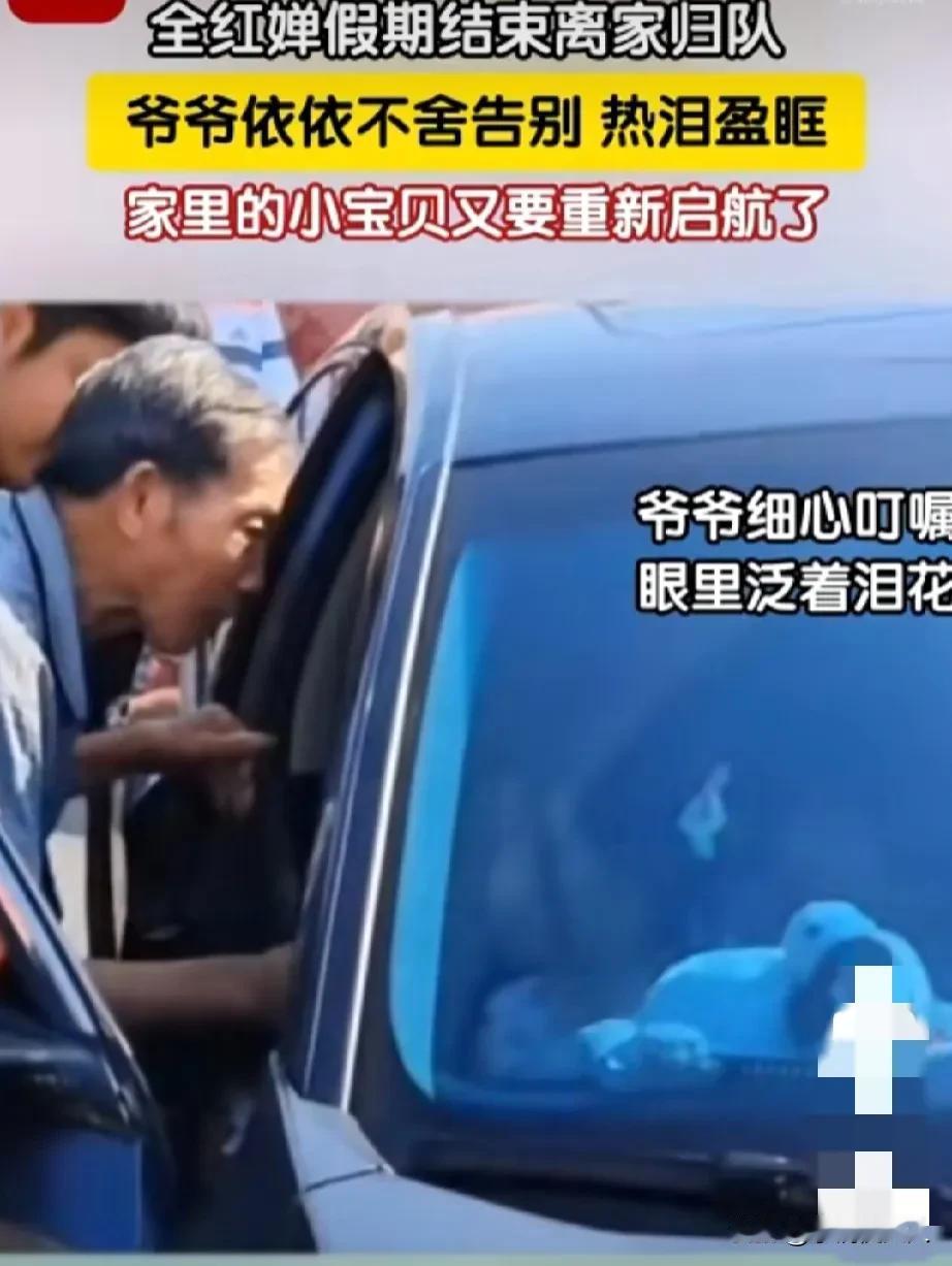 全红婵爷爷哭了！拉着车窗不想让全红婵离开。

这个夏天，全红婵爷爷恐怕是既开心又