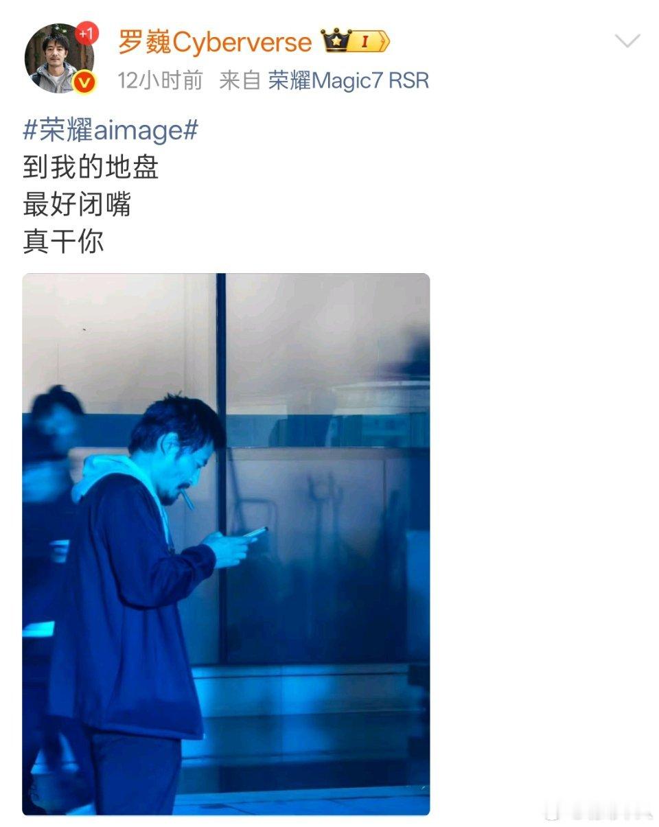 罗巍真是我行我素、特立独行啊，这言论一股子中二少年的感觉[允悲]。大家觉得昨晚发