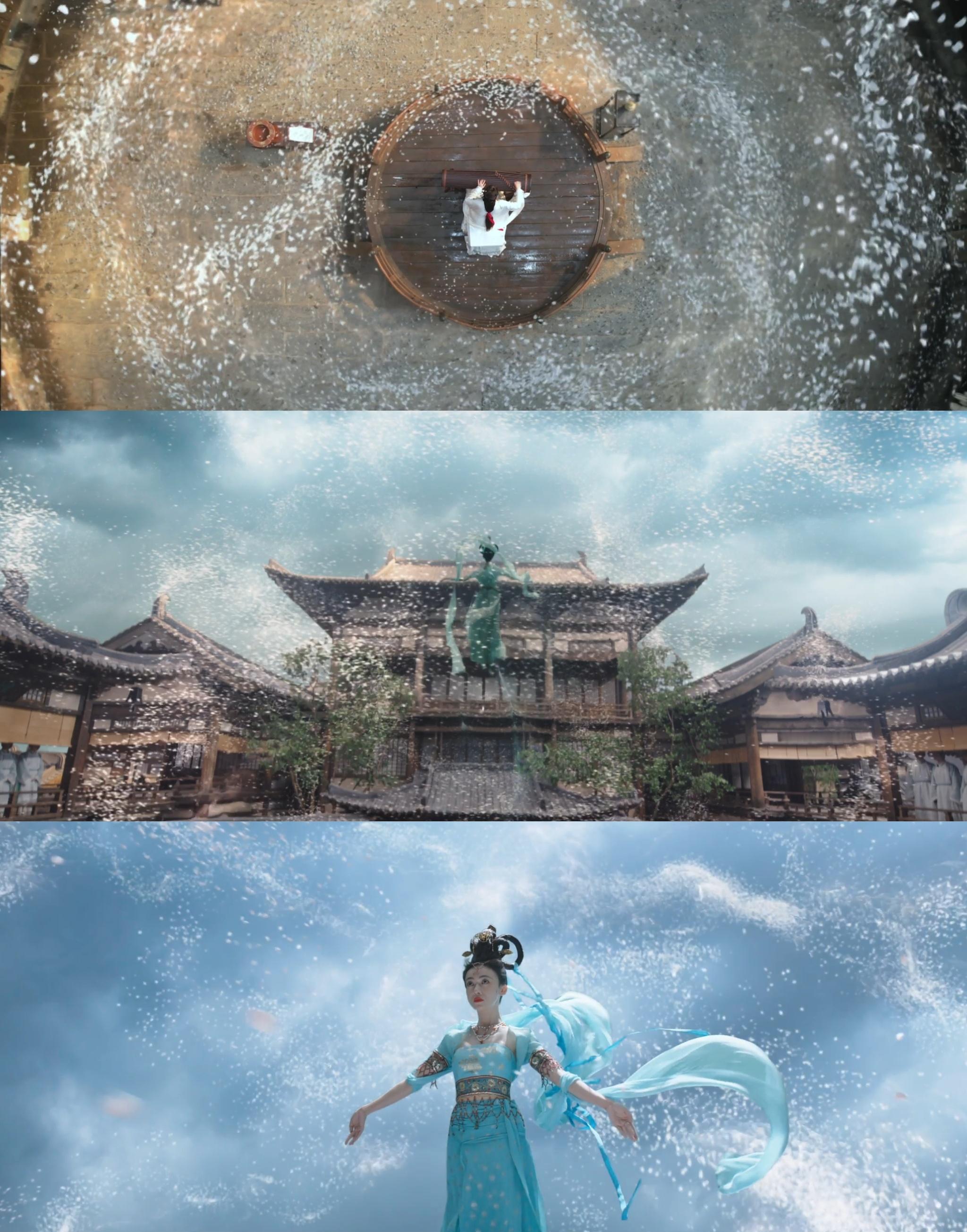 #墨雨云间好神金的特效#  起飞怎么一股子仙侠味儿，场面震撼到需要观剧才能get