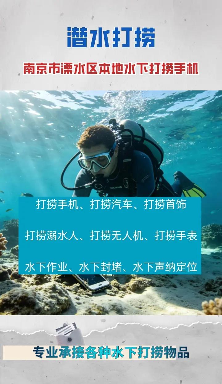 南京市溧水区水下清理闸门、水下救援、水下声纳定位 南京市溧水区打捞溺水者、南京市