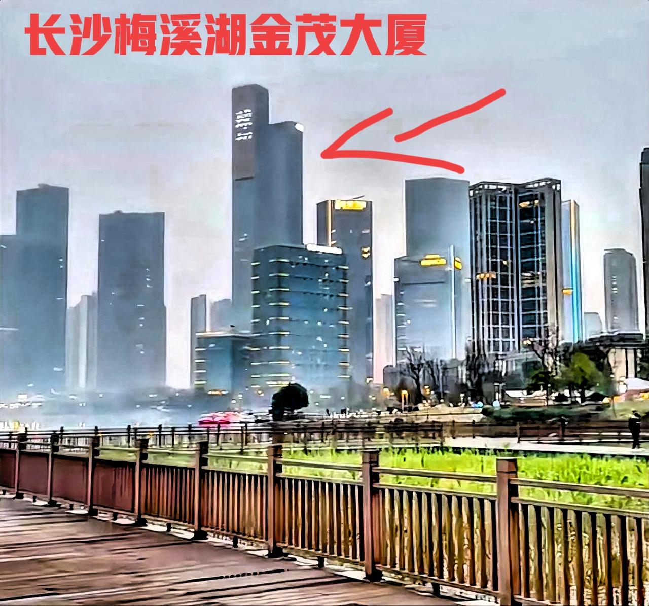 说实话，长沙梅溪湖的高层楼房，最有亮点的就是那栋最高楼金茂大厦，除了这栋有亮点之