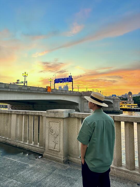 哇！今天难得的火烧云日落（5.9）