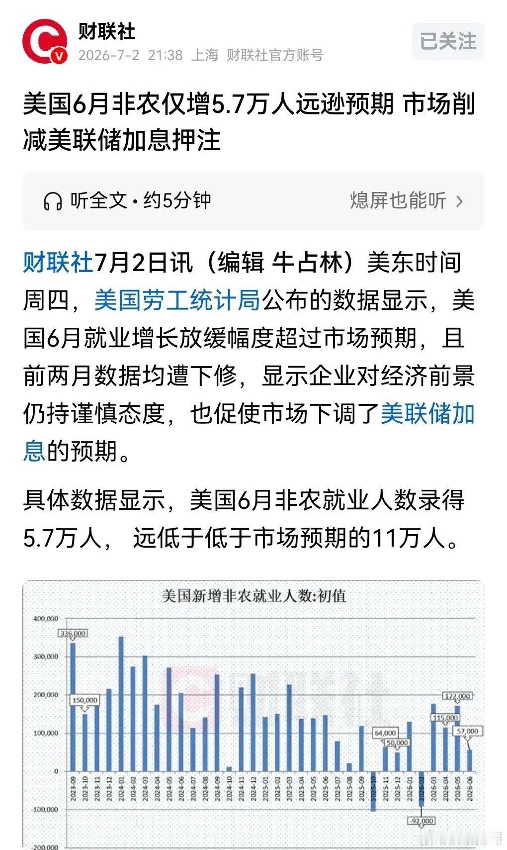 如果美6月非农数据还拯救不了“光芯”硬科技，那几乎可以说二季度炒作的“AI硬件”