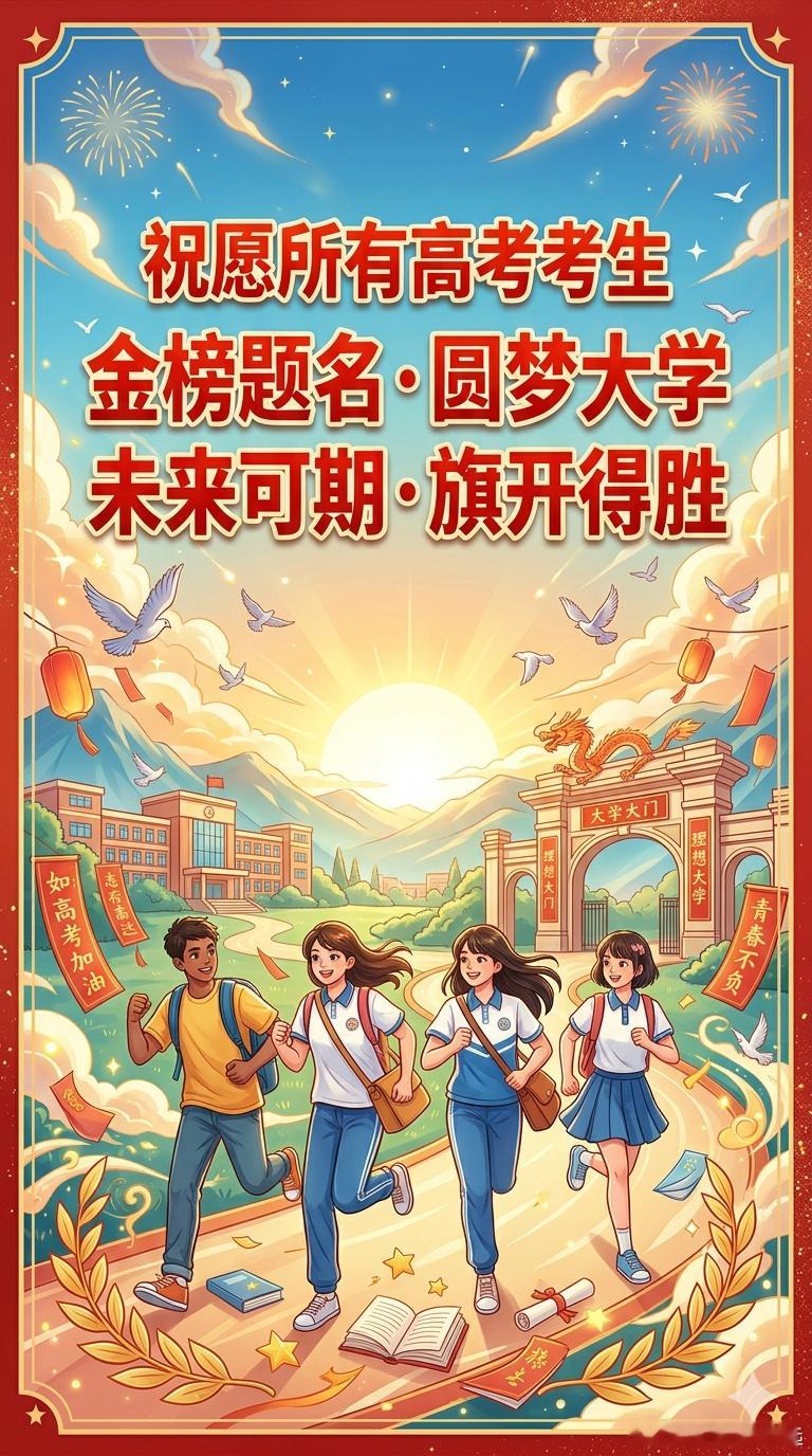 高考成绩祝所有的考生们 