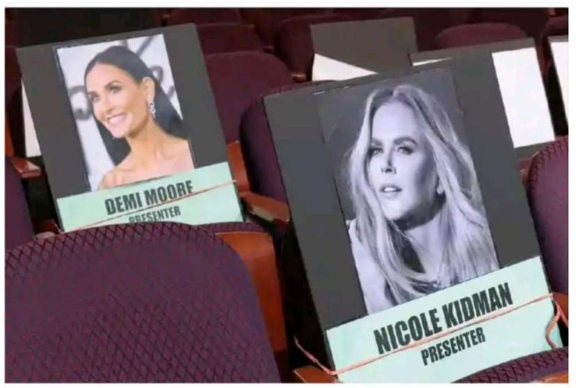 Demi Moore 和 Nicole Kidman 的奥斯卡座位风波近日备受关