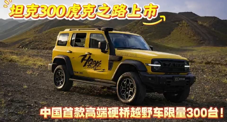 坦克300虎克之路上市，中国首款高端硬桥越野车限量300台售罄！