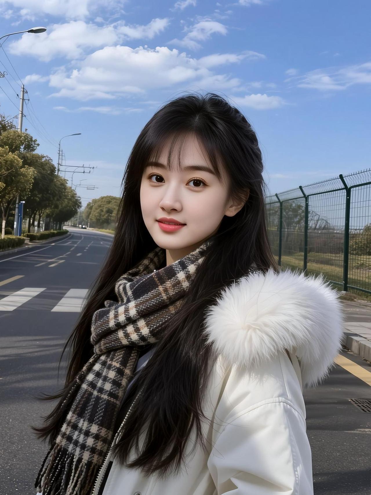 AI户外清新写真 抖音ai创作 颜值