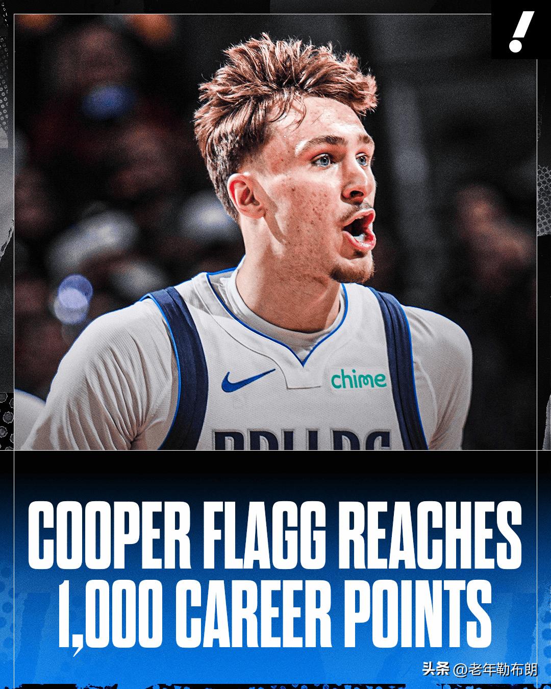 历史最年轻1000分球员：老詹、弗拉格、科比、杜兰特、布克

3月6日消息，今日