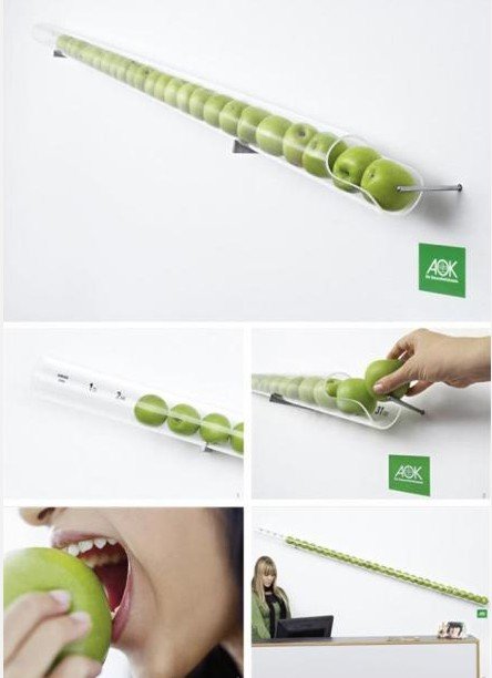 【One Apple One Day】设计师为AOK healthcare设计的
