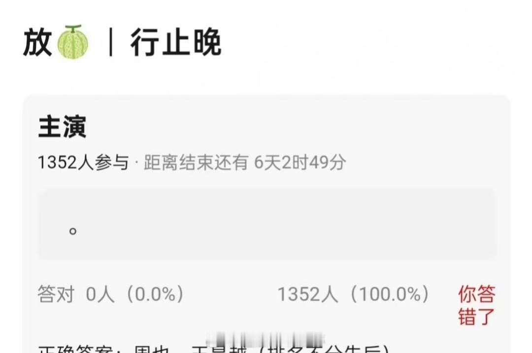 影视🍉周也、王星越《行止晚》，平番排名不分先后 ​​​